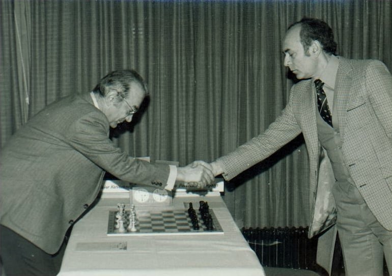 Portisch y Korchnoi (Foto chesspro.ru).