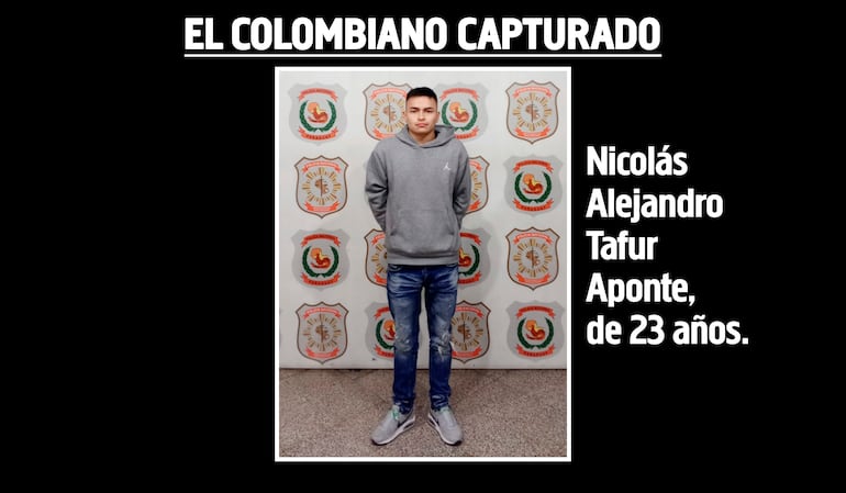 Nicolás Alejandro Tafur Aponte, colombiano capturado como supuesto miembro de una banda que roba celulares iPhone.