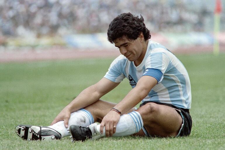 Diego Maradona en una foto de 1982.