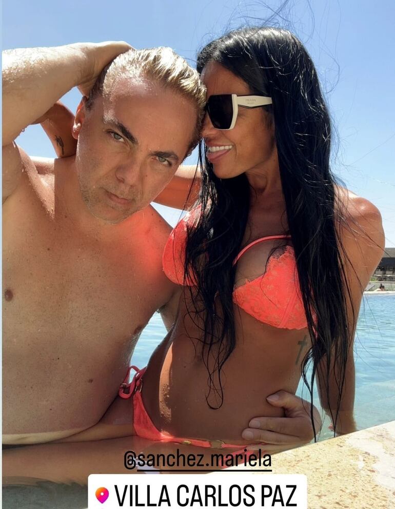 Cristian Castro y su novia cordobesa disfrutan del verano en Carlos Paz. (Instagram/Cristian Castro)