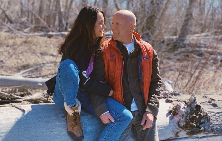 Los esposos Emma Heming y Bruce Willis.