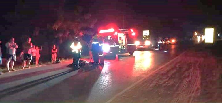 Joven motociclista pierde la vida en el acceso Carapeguá-Nueva Italia.