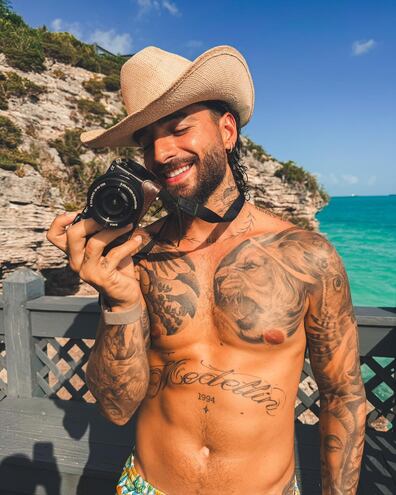 Maluma vivió unos días de ensueño en las Islas Turcas y Caicos.