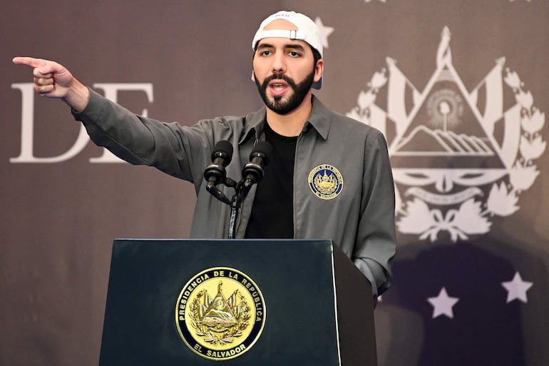 El presidente de El Salvador, Nayib Bukele. El 4 de febrero buscará su reelección. Su victoria está prácticamente asegurada.  (archivo)