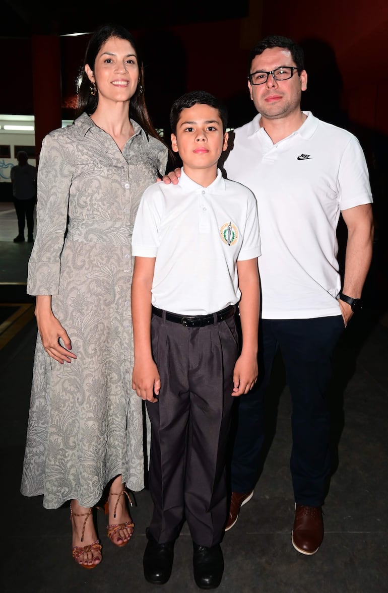 Cristina Guerrero, Santiago Rivas y Ángel Rivas.