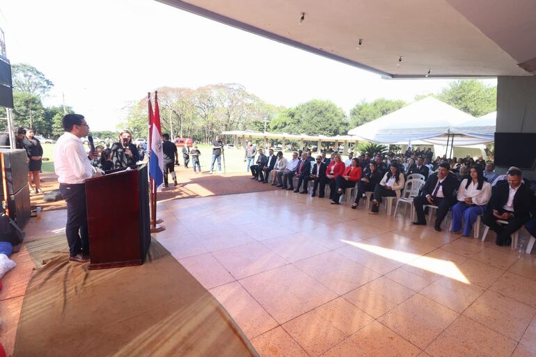 Con un acto protocolar recordaron el 34 aniversario de elevación a distrito de Minga Guazú.