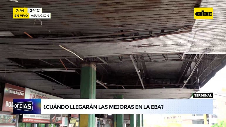 Vergonzoso estado de la Estación de Buses de Asunción: goteras, suciedad y malos sanitarios