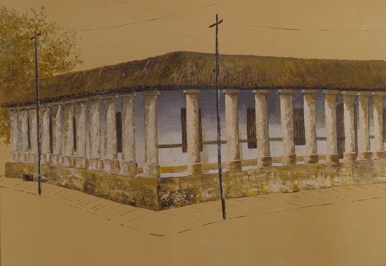 Esperanza Gill: La Casa de los Gobernadores. Óleo sobre tela, 1970.