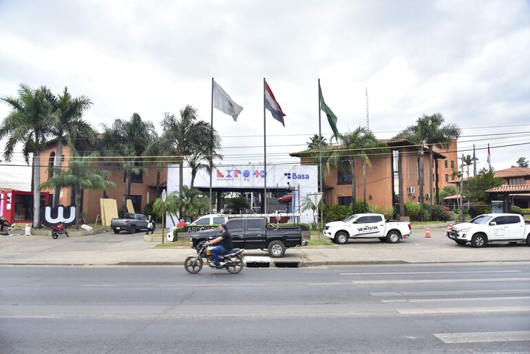 Fachada del predio de la Asociación Rural del Paraguay, donde se realiza cada año la Expo.