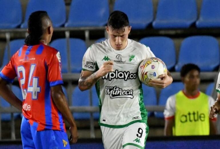 El paraguayo Gustavo Ramírez, futbolista del Deportivo Cali.