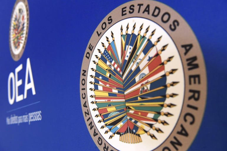 Imagen de archivo: logo de la Organización de los Estados Americanos (OEA).