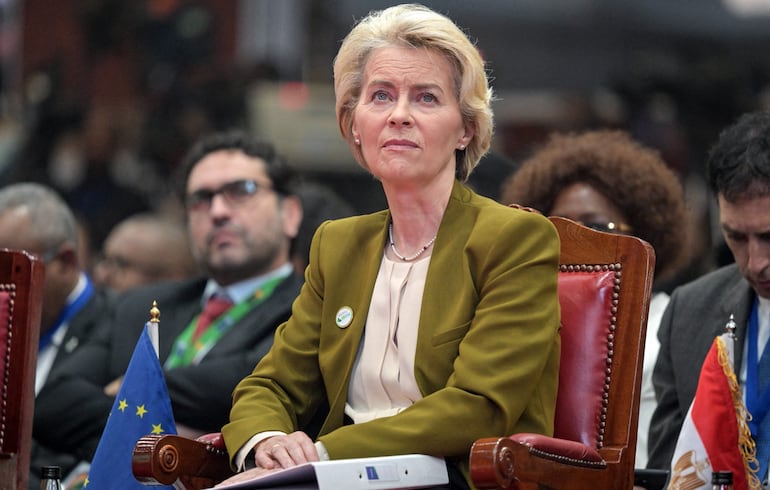 La presidenta de la Comisión Europea, Ursula von der Leyen. Los 17 países enviaron la carta de protesta contra la nueva ley de UE.