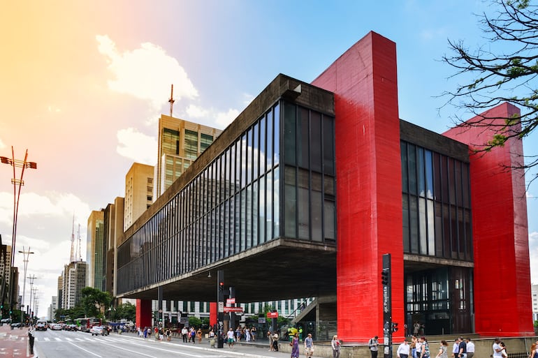 MASP (Museo de arte de São Paulo) en la Avenida Paulista.