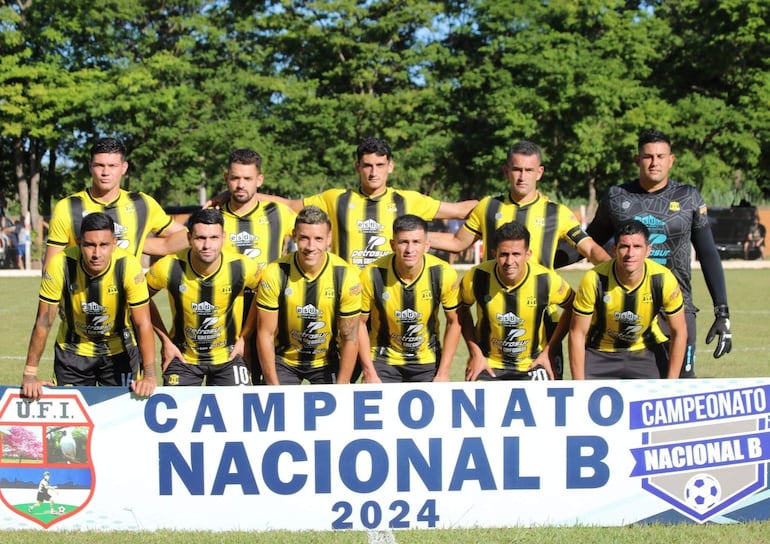 Formación de Guaraní de Fram, que será local contra Deportivo Salto del Guairá.