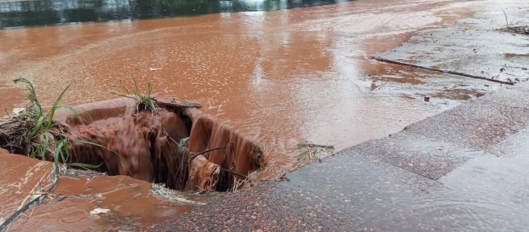 Zona de Cañada Garay sobre la transitada ruta Luque-San Bernardino.