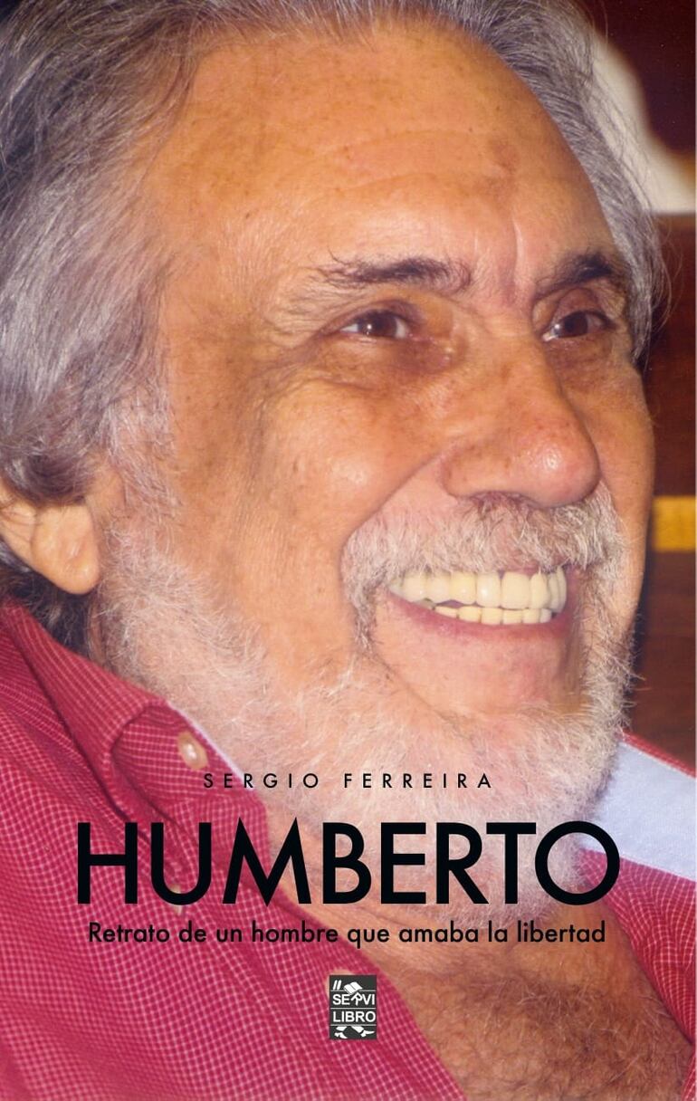 El rostro de Humberto Rubín ilustra la portada del nuevo libro, editado por Servilibro.