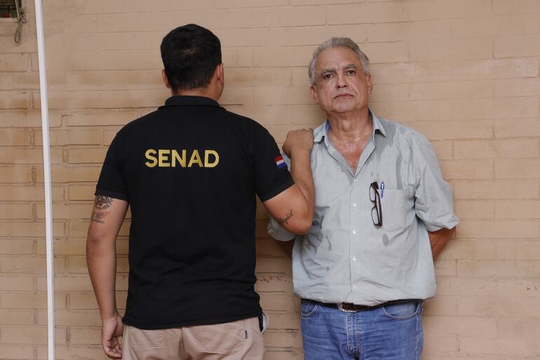 Orlando Vendramini Neto, cuando fue capturado por la Senad, cuyos agentes después vaciaron sus cuentas bancarias.