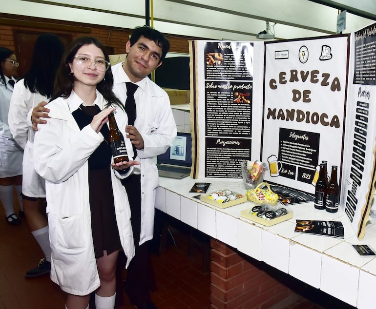 En la feria se presentó una cerveza artesanal de mandioca. 