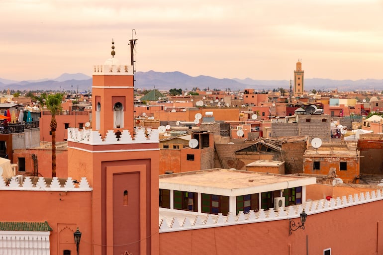 Vista de la ciudad de Marrakech. Foto cedida por Civitatis