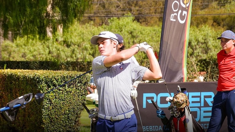 Matías Koropeski, uno de los jugadores integrantes del equipo amateur paraguayo en Santiago.