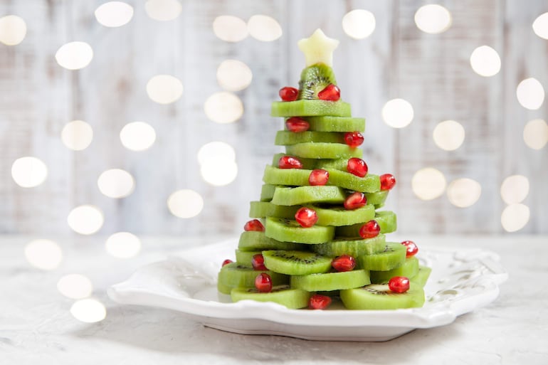 Comida saludable en Navidad y Año Nuevo.