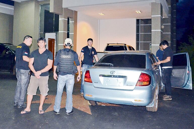 Agentes de la Senad habían capturado al narco Víctor Brítez, “Chapaló”, en su inmueble del Paraná Country Club, en Hernandarias.