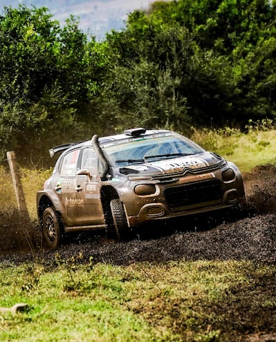 El motor del Citroën C3 Rally2 dijo basta y Diego Domínguez Bejarano se despidió del rally keniata.