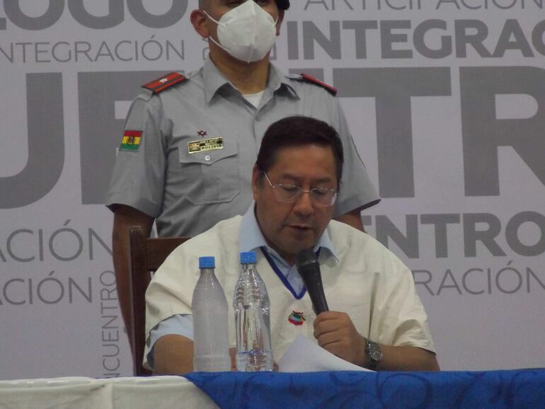 El presidente de Bolivia, Luis Arce, durante un reciente acto en Beni (Bolivia).  (EFE)