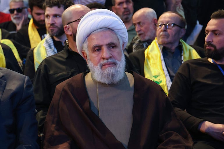 El nuevo máximo líder de Hezbolá, Naim Qassem.