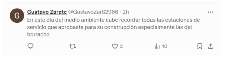 Respuestas a la publicación que hizo Óscar "Nenecho" Rodríguez por el Día del Medio Ambiente.