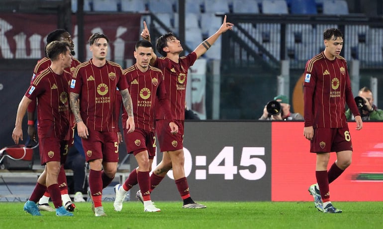 Roma se impuso a Torino 1-0 con gol del argentino Paulo Dybala