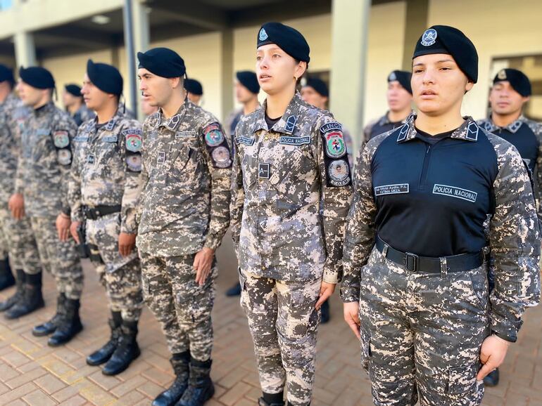 Personal del grupo Lince recibió capacitación en el uso de estas armas no letales.