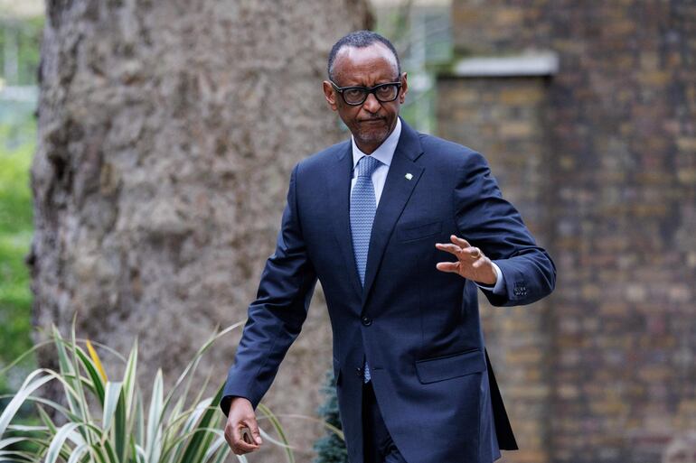 Paul Kagame, presidente de Ruanda. 
