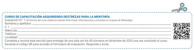 Curso de capacitación Adquiriendo destrezas para la mentoría