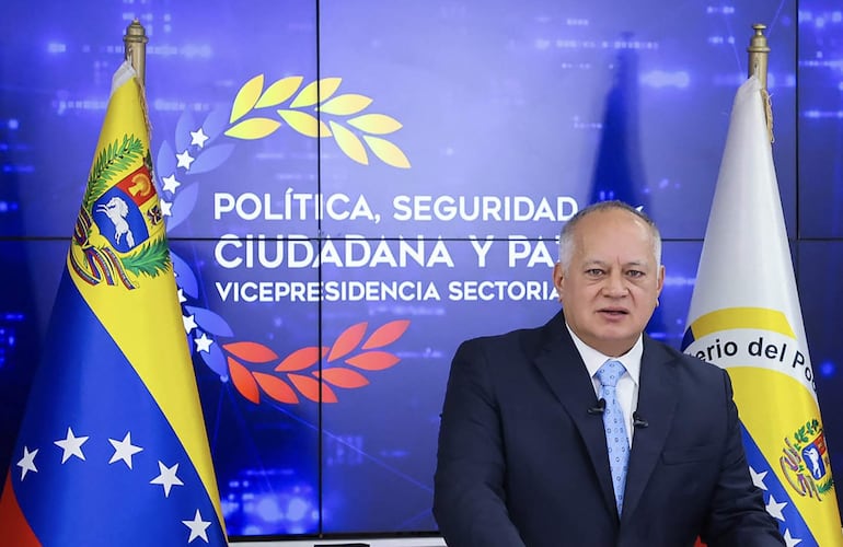 Diosdado Cabello, ministro de Interior de Venezuela.