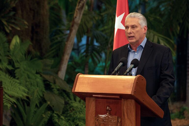 El presidente de Cuba, Miguel Díaz Canel.