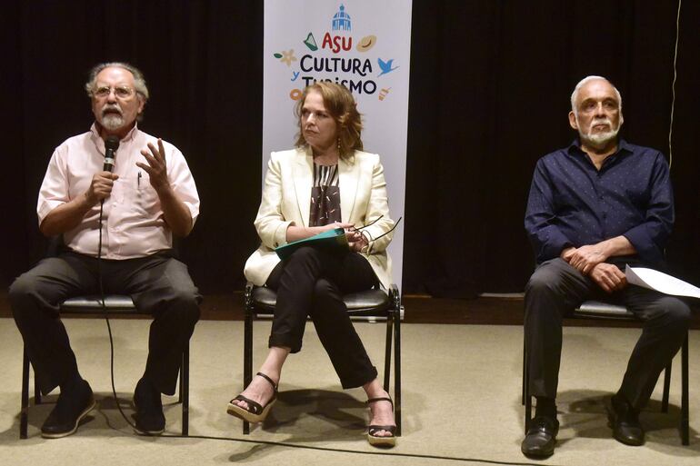 Aníbal Cardozo Ocampo, Patricia Baddouh y Ticio Escobar presentaron consideraciones críticas sobre las obras visuales y arquitectónicas de Pindú.