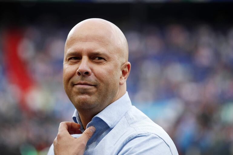 Rotterdam (Netherlands), 19/05/2024.- Feyenoord coach Arne Slot during the Dutch Eredivisie match between Feyenoord Rotterdam and Excelsior Rotterdam, in Rotterdam, Netherlands, 19 May 2024. (Países Bajos; Holanda) EFE/EPA/Bart Stoutjesdijk
