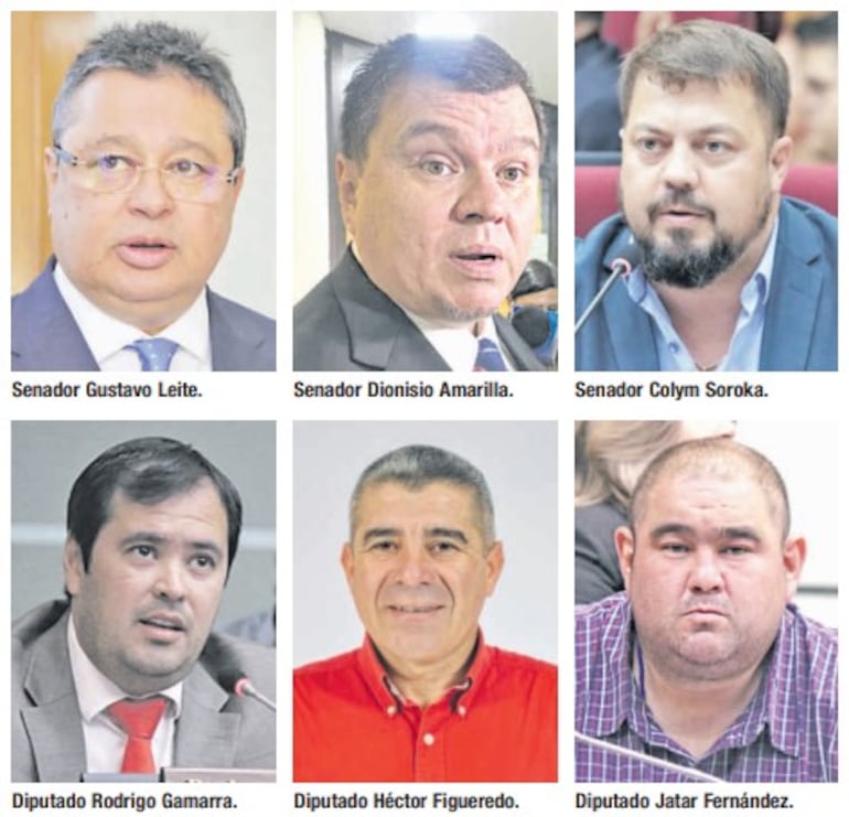 Miembros de la Comisión "Garrote" (Bicameral).