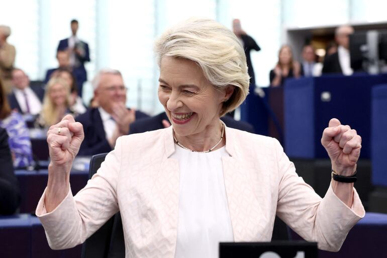 Úrsula von der Leyen, reelecta presidenta de la Comisión Europea.