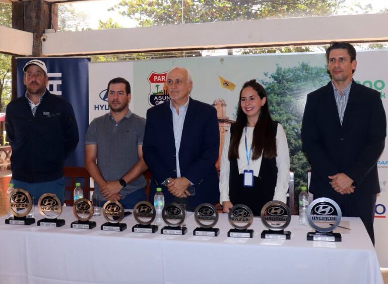 Los organizadores de la Copa Hyundai “Fundación de Asunción”, que se realizó en el Asunción Golf Club.