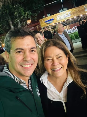 Presidente Santiago Peña y la disputada por Canindeyú, Cristina Villalba, "La Madrina", dejarían finalmente a Saltos del Guairá sin compensación por sus desaparecidas cataratas.