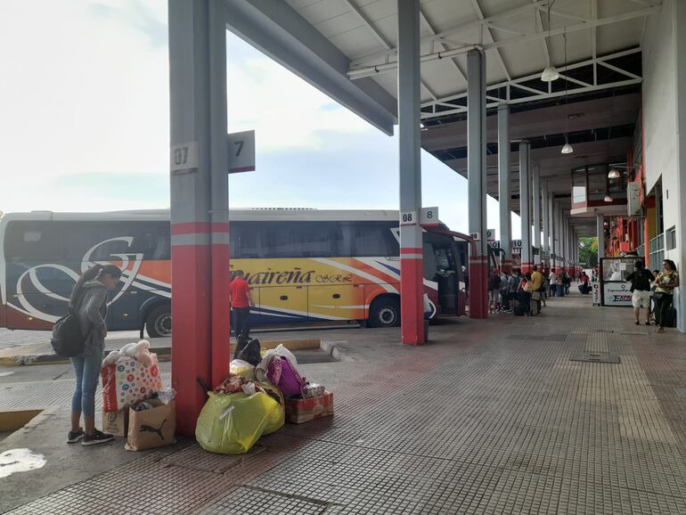 Navidad estación de buses Asunción