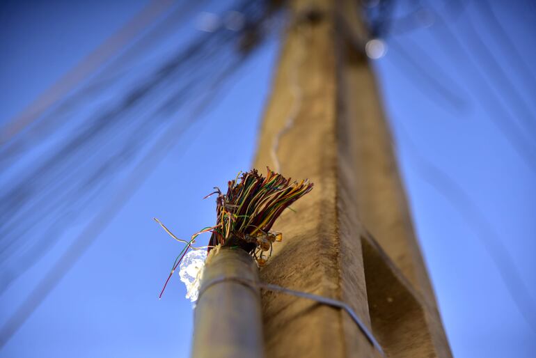 Imagen de referencia: constantemente se registran casos de robos de cables a lo largo del país, conforme reportan desde la Policía Nacional.