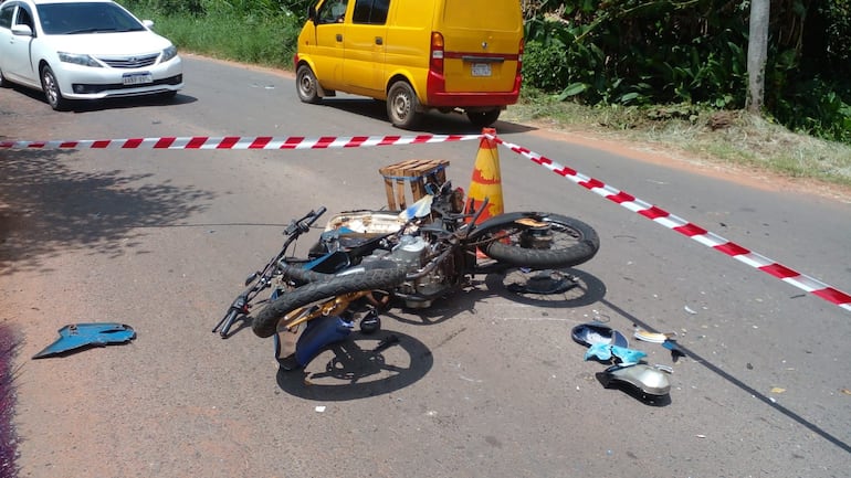 Motociclista muere en accidente frontal contra un camión en Itá.