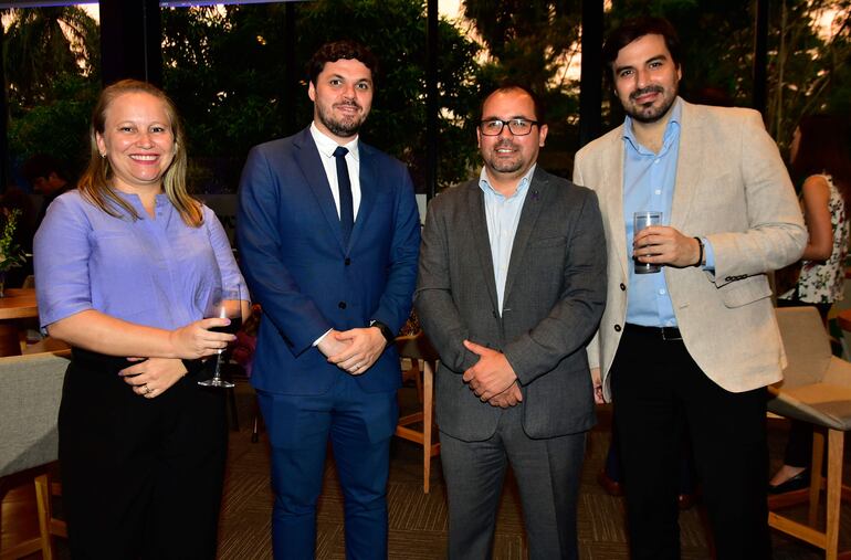 Marcella Zub, Georg Birbaumer, Diego Domínguez y Julio Peralta.