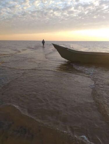 Dunas bajo agua del Paraná