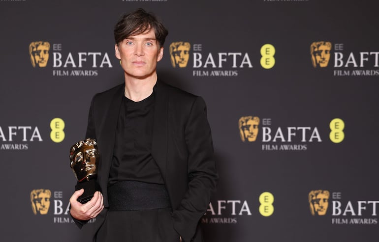 Cillian Murphy, ganador del BAFTA al mejor actor por "Oppenheimer".