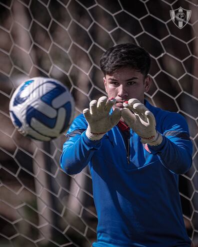 Javier Talavera, arquero  de la Sub 20 de Cerro Porteño