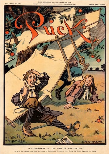 Portada de la revista Puck, 5 de octubre de 1910.